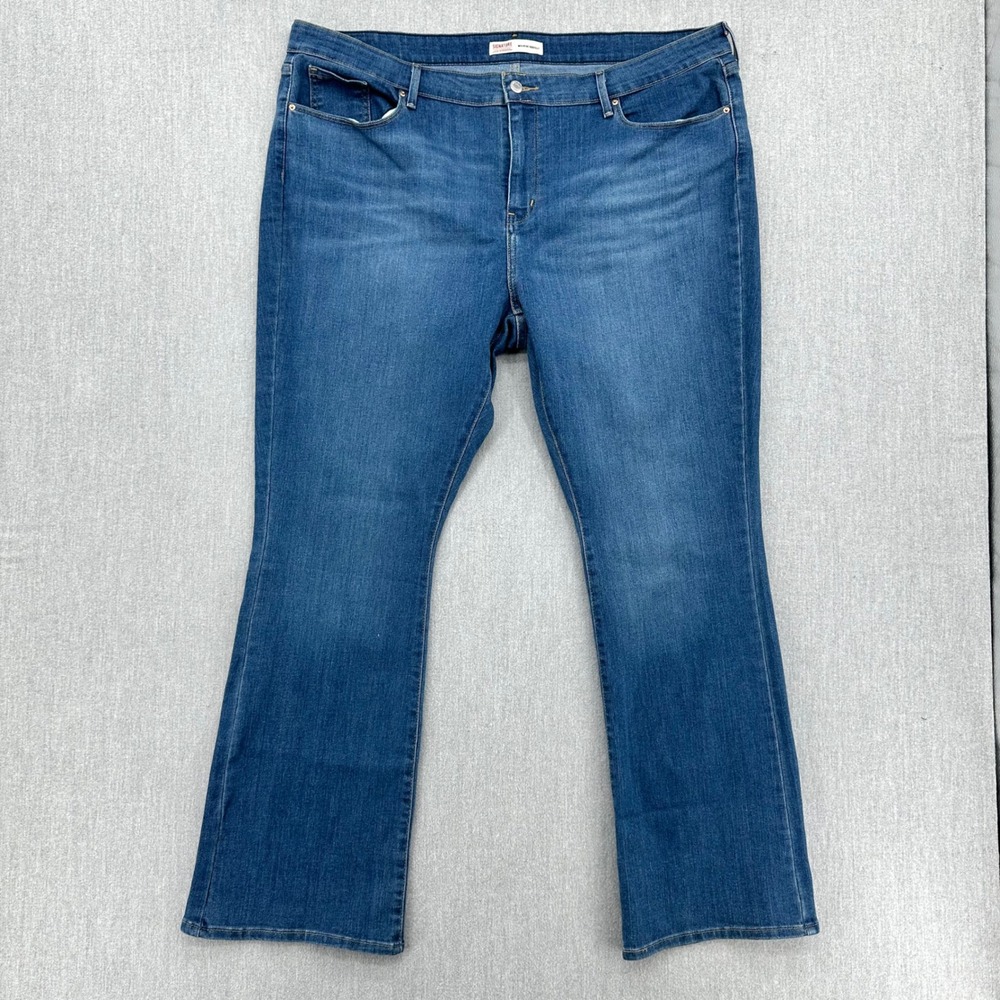 Signature by Levi Strauss Jeans Womens 22M Blue Mid-Rise Bootcut Denim‎ Stretch